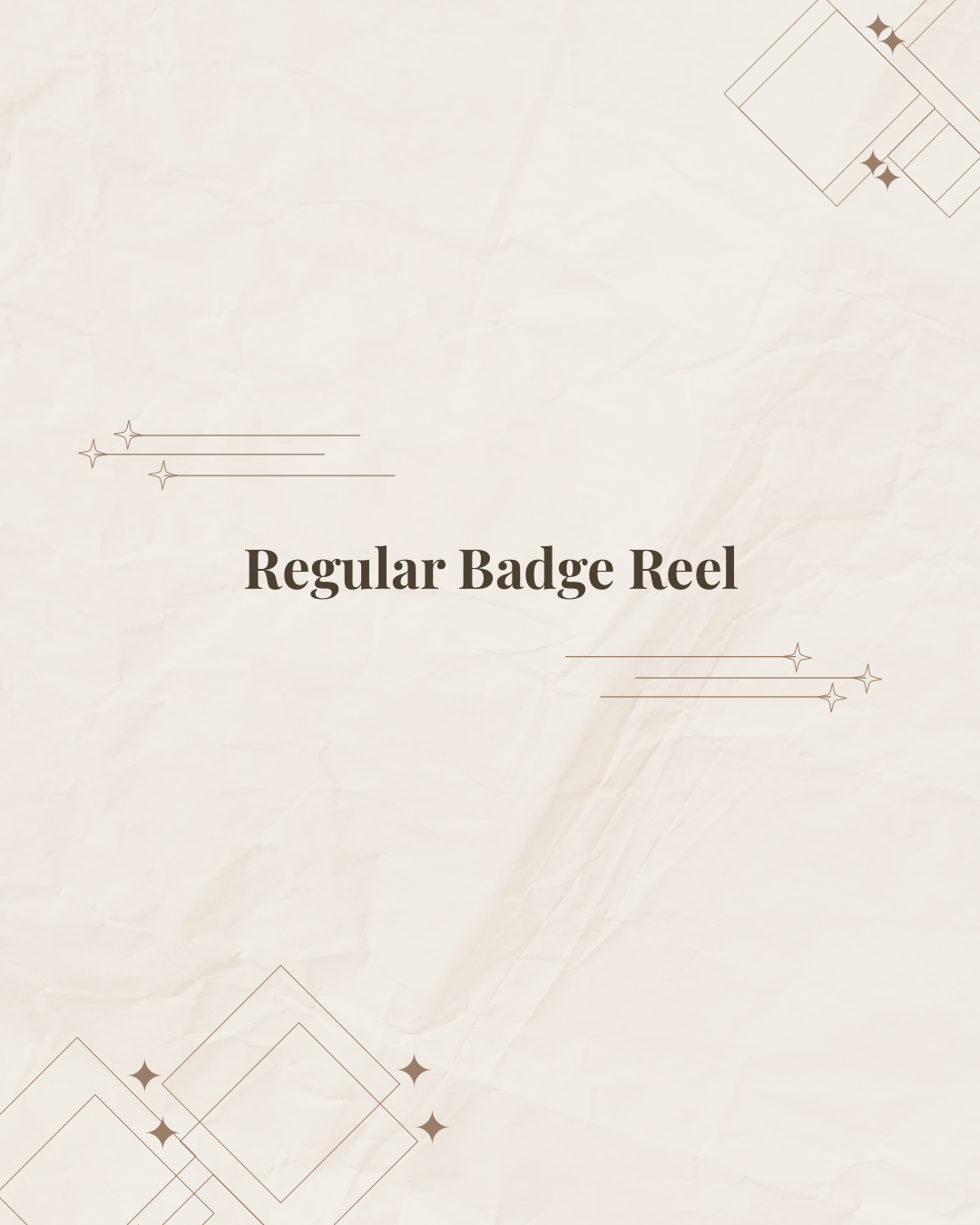 Regular Badge Reel