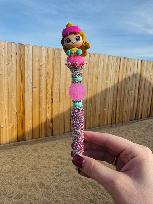 Premade Pink PJ Girl Pen