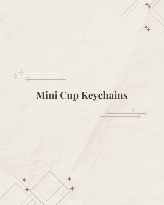 Mini Cup Keychains