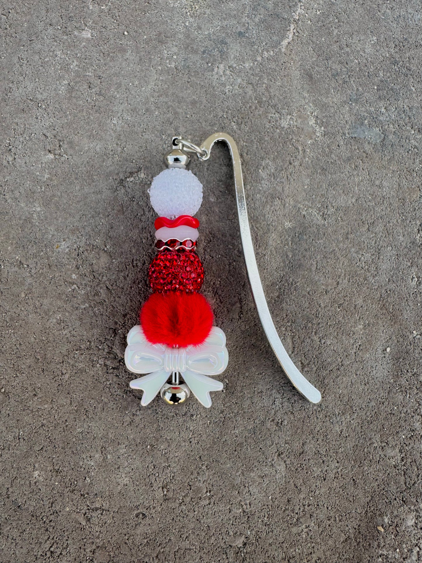 Premade Red/White Bookmark