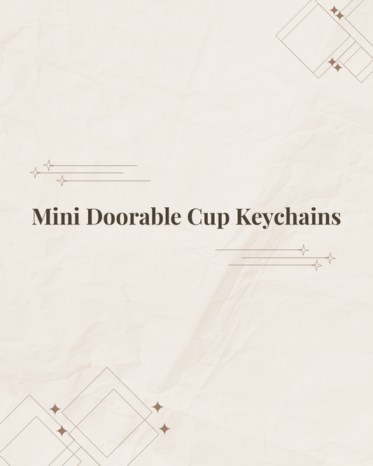Mini Doorable Cup Keychains