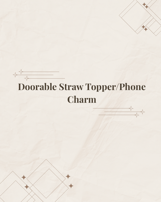 Doorable Straw Topper/Phone Charm