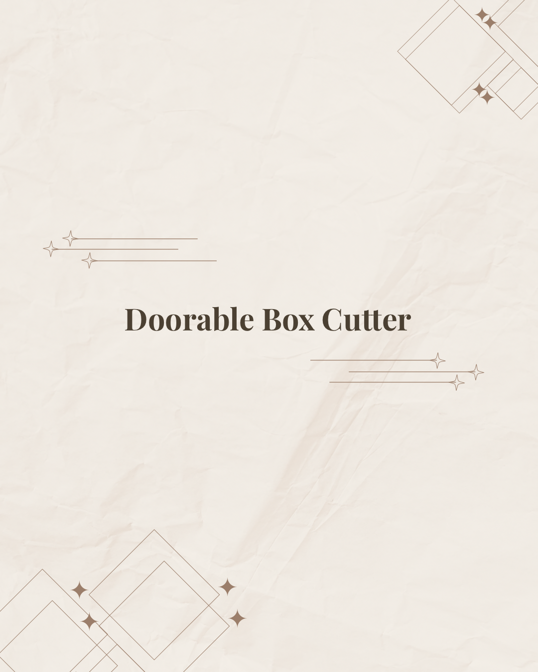 Doorable Box Cutter